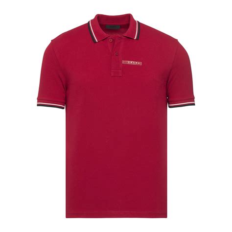 prada shirt red stripe